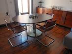 Ronde of Ovale tafel met marmeren voet, Huis en Inrichting, Tafels | Eettafels, Rond of ovaal, Overige vormen, 100 tot 150 cm