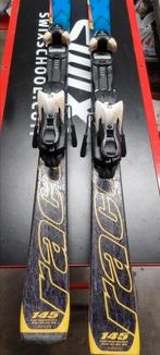 Ski Salomon Race GS Double TI en 145 avec bâtons réglables, Sport en Fitness, Skiën en Langlaufen, Gebruikt, Stokken, Ski, Salomon