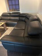 Lederen hoeksalon, Huis en Inrichting, Ophalen, Zo goed als nieuw, Leer