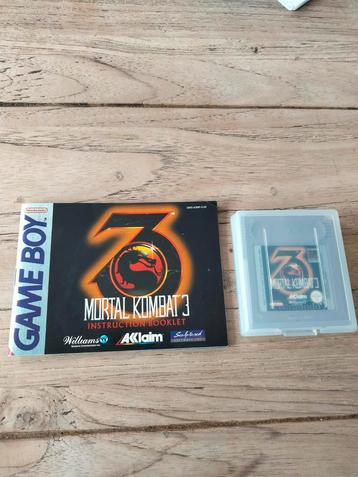 1990s vintage Mortal Kombat 3 spel Gameboy DMG-A3MP-EUR