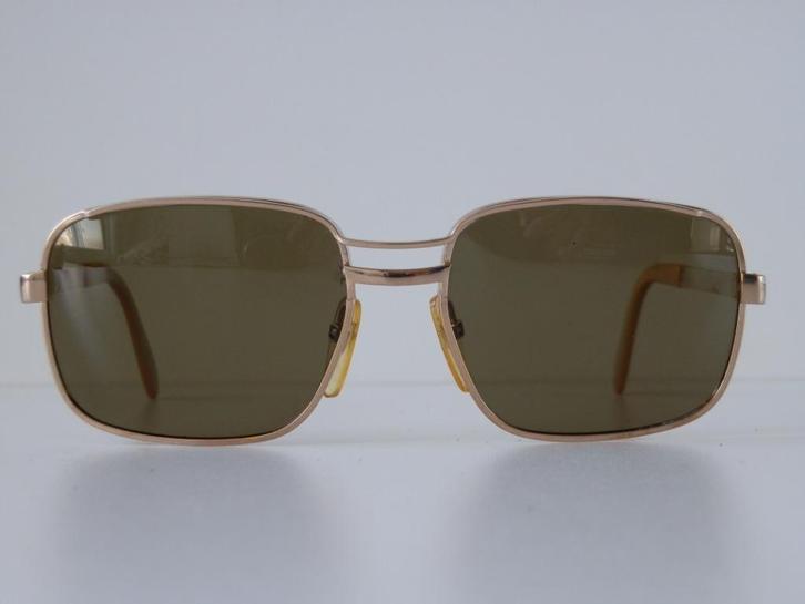 Luxottica gouden zonnebril. 18K. Vintage., Handtassen en Accessoires, Zonnebrillen en Brillen | Heren, Zo goed als nieuw, Zonnebril