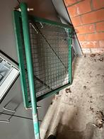 Tuinpoort groen, Ophalen, Gebruikt, IJzer, Met poort