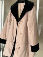 Beige winterjas met kraag in namaakbont maat 44/46, Taille 42/44 (L), Beige, Comme neuf, Enlèvement