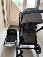 Duo buggy Thule Sleek - Grey Melange, Kinderen en Baby's, Kinderwagens en Combinaties, Gebruikt, Duowagen, Ophalen, Kinderwagen