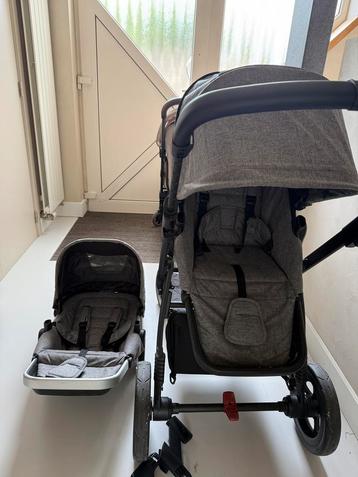 Duo buggy Thule Sleek - Grey Melange, Autres marques, Enlèvement, Utilisé, Poussette