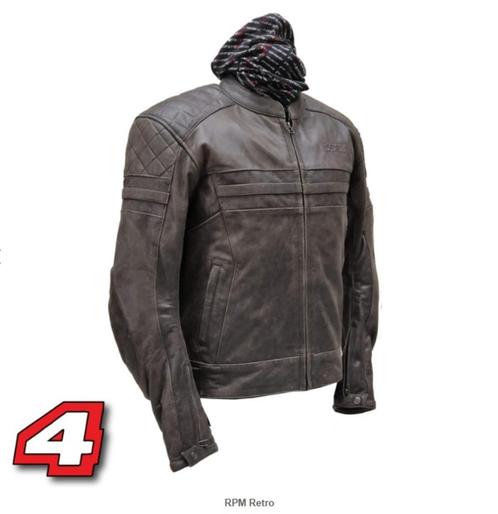 nieuwe RPM Retro bruine leder motorjas div maten, Motoren, Kleding | Motorkleding, Jas | leer, Heren, Nieuw met kaartje, Ophalen of Verzenden