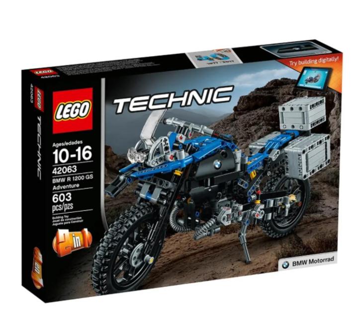 TE HUUR LEGO technic BMW R 1200 GS Adventure motor, Kinderen en Baby's, Speelgoed | Duplo en Lego, Zo goed als nieuw, Lego, Complete set