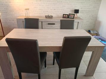 Kwalitatieve eetkamer (set), goede staat., Enlèvement