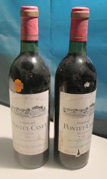 2x Chateau Pontet-Canet - Pauillac - 1979 beschikbaar voor biedingen