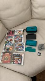Nintendo 3ds met spellen/accesouires, Games en Spelcomputers, Spelcomputers | Nintendo 2DS en 3DS, Blauw, Ophalen, Met games, 3DS