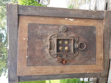 coffre ancien blindé avec clef, Antiquités & Art, Enlèvement