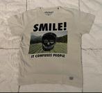 Crème t-shirt met print van Jack & Jones, Kleding | Heren, T-shirts, Wit, Jack&Jones, Zo goed als nieuw, Verzenden