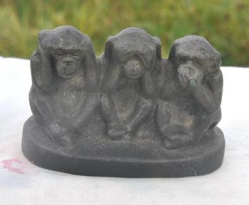  3 singes de la sagesse rien voir rien entendre rien dire  beschikbaar voor biedingen