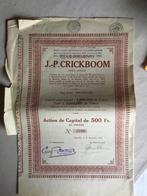 Lot van 3 oude waardepapieren, Postzegels en Munten, Aandelen en Waardepapieren, Ophalen of Verzenden