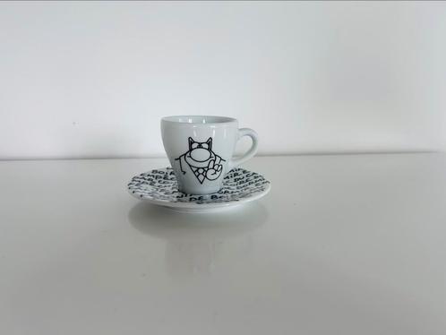 Tasse et sous tasse capuccino Le chat, Maison & Meubles, Cuisine | Vaisselle, Neuf, Enlèvement ou Envoi