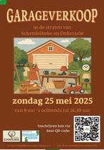 Garage verkoop 25 Mei te Schendelbeke en Onkerzele, Ophalen