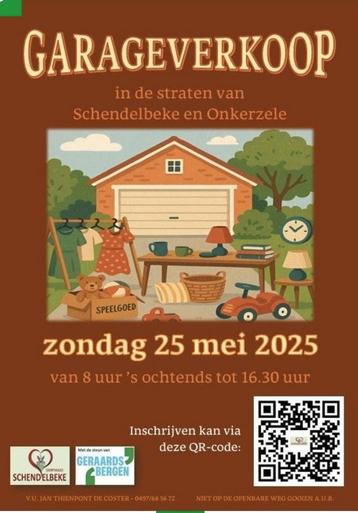 Garage verkoop 25 Mei te Schendelbeke en Onkerzele  beschikbaar voor biedingen