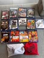 Playstation 2 met kabels incl. Spelletjes, Games en Spelcomputers, Ophalen, Gebruikt, Phat, Met games