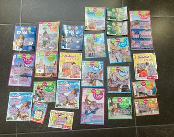 24 verschillende lotjes (Subito, Win for Life) beschikbaar voor biedingen