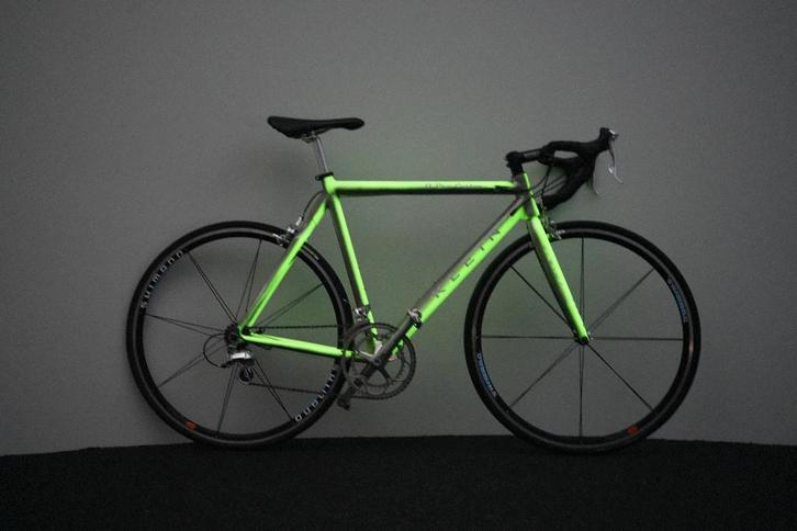 KLEIN Q-pro carbon 24h Silver Cloud - glow in the dark ! ! !, Fietsen en Brommers, Fietsen | Racefietsen, Zo goed als nieuw, 28 inch