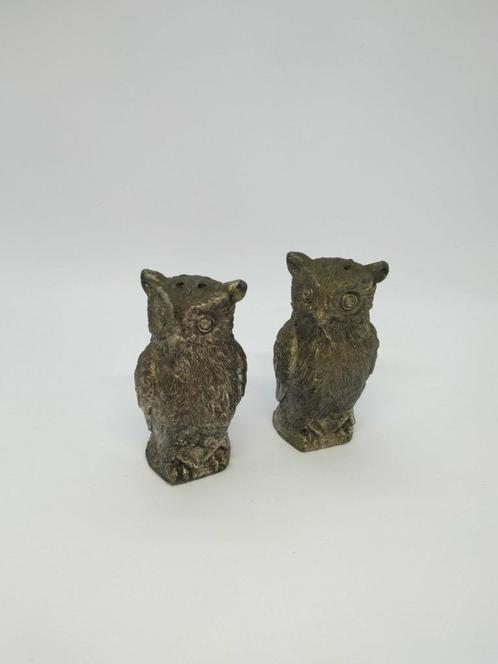 Vintage uil zout en peper set, Antiek en Kunst, Curiosa en Brocante, Ophalen of Verzenden