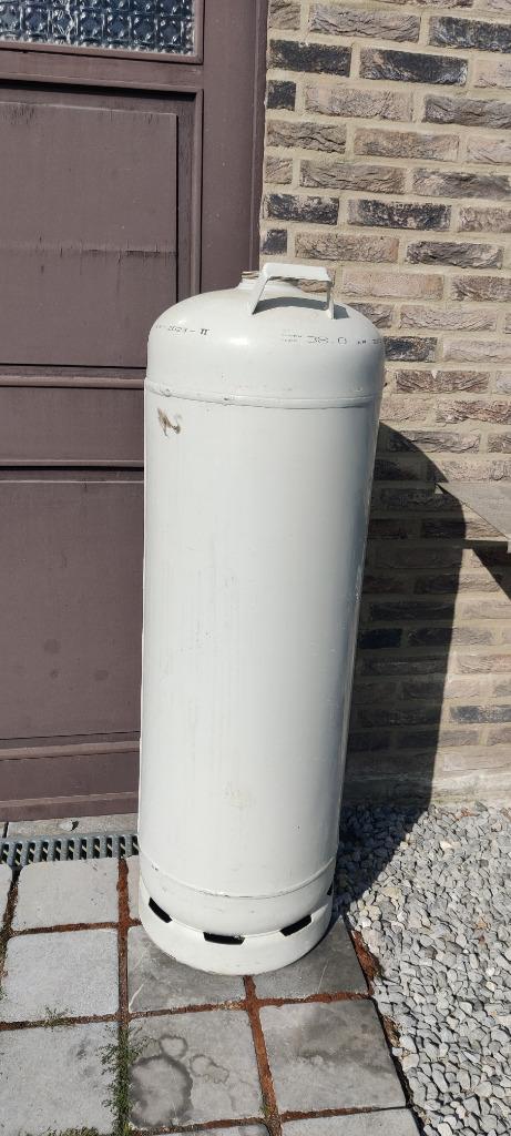 Grote lege gasfles om tuinhaard of barbecue van te maken, Tuin en Terras, Tuinhaarden, Gebruikt, Ophalen