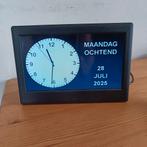 dementieklok ,kalenderklok met datum en dag en jaar, Ophalen of Verzenden, Zo goed als nieuw