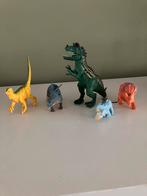 Set 5 dinosaurussen 1 grote en 4 middelgrote, Kinderen en Baby's, Speelgoed | Actiefiguren, Ophalen of Verzenden