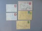 5 envois postaux belges 1894 - 1919, Autre, Affranchi, Enlèvement ou Envoi