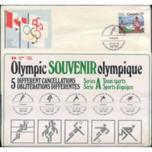 Canadese postzegels van de Olympische Dag 1976 ZELDZAAM, Postzegels en Munten, Postzegels | Thematische zegels, Gestempeld, Sport
