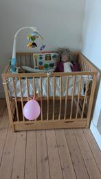 Parc en bois. Hauteur adaptable. Tiroir rangement, Kinderen en Baby's, Babyparken, Ophalen of Verzenden, Gebruikt, Lade