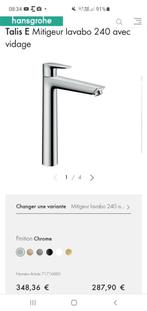 Hansgrohe Talis E 240 hoge wastafelkraan, Ophalen, Nieuw, Overige typen, Minder dan 100 cm