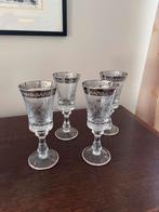 set van 4 vintage glazen, Ophalen, Zo goed als nieuw