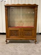 Eiken vitrinekast. Het kan geleverd worden., Antiek en Kunst, Ophalen