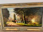Très beau vieux tableau huile sur toile signé à voir, Antiquités & Art, Enlèvement