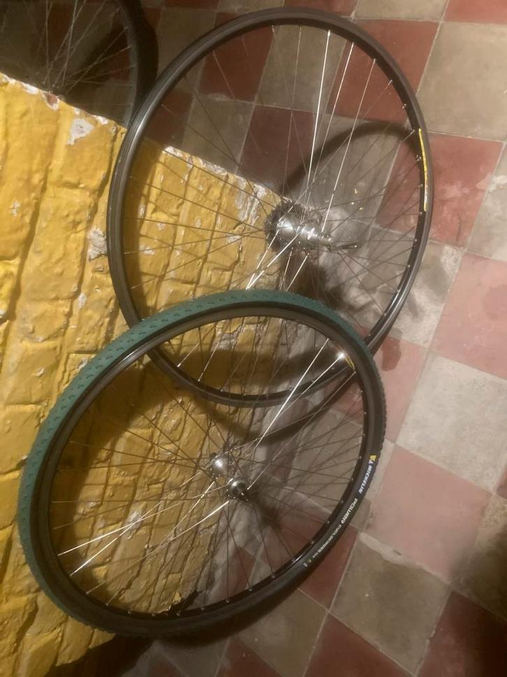 Roues (paire) / Wielen / Wheeset Mavic Campagnolo Chorus, Fietsen en Brommers, Fietsonderdelen, Gebruikt, Racefiets, Wiel, Ophalen
