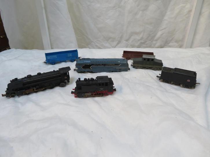 Model treinen lot van 7 stuks, Verzamelen, Overige Verzamelen, Gebruikt, Ophalen of Verzenden