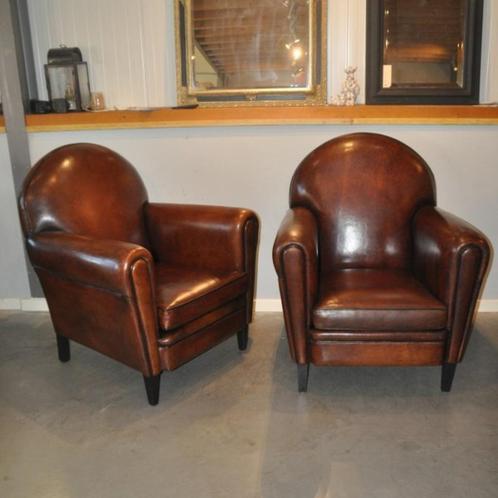Set schapenleren fauteuils Lounge Atelier, Antiek en Kunst, Antiek | Meubels | Stoelen en Sofa's, Ophalen of Verzenden