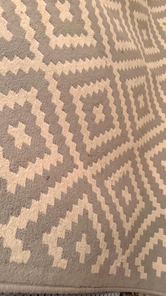 Tapis, Maison & Meubles, Ameublement | Tapis & Moquettes, Utilisé, 150 à 200 cm, 100 à 150 cm, Rectangulaire, Blanc, Gris, Enlèvement