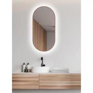 Badkamerspiegel Boss & Wessing geborsteld messing 50x100cm beschikbaar voor biedingen