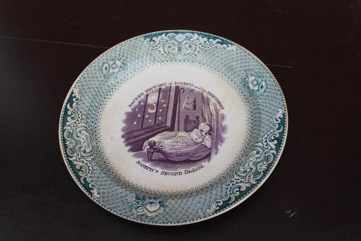 Assiette ancie Le deuxième rêve de Joseph de JB Cappellemans, Antiquités & Art, Antiquités | Assiettes décoratives & Carrelages