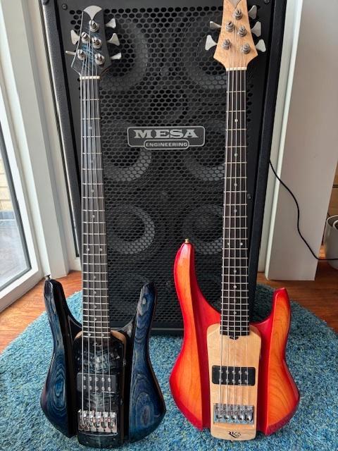 RKS 5-String Bass – Blue Finish, Musique & Instruments, Instruments à corde | Guitares | Basses, Comme neuf, Électrique, 5 cordes