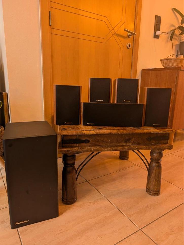 Vintage Pioneer speakers en subwoofer, Audio, Tv en Foto, Home Cinema-sets, Zo goed als nieuw, Pioneer, Ophalen of Verzenden