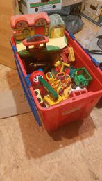 Speelgoedbak met allerlei auto's oa Fisher Pricebusje., Enlèvement