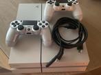 PS4 met 2 controllers, Met 2 controllers, Ophalen of Verzenden, Zo goed als nieuw, 1 TB