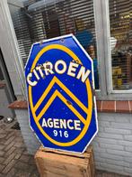 Groot oud Citroen emaille reclamebord, Verzamelen, Ophalen, Gebruikt, Reclamebord