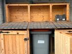 Houte containers in zet 3 kan er in, Tuin en Terras, Gebruikt, Tuinhuis, Minder dan 200 cm, Hout