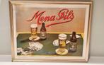 Mena pils brouwerij bord reclamebord 1961, Verzamelen, Ophalen of Verzenden, Gebruikt, Reclamebord