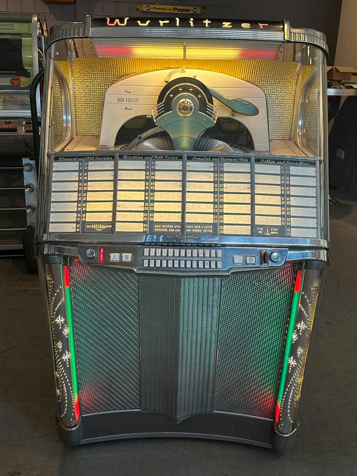 Koopje : Wurlitzer model 1900 jukebox, Verzamelen, Automaten | Jukeboxen, Zo goed als nieuw, Wurlitzer, 1950 tot 1960, Ophalen