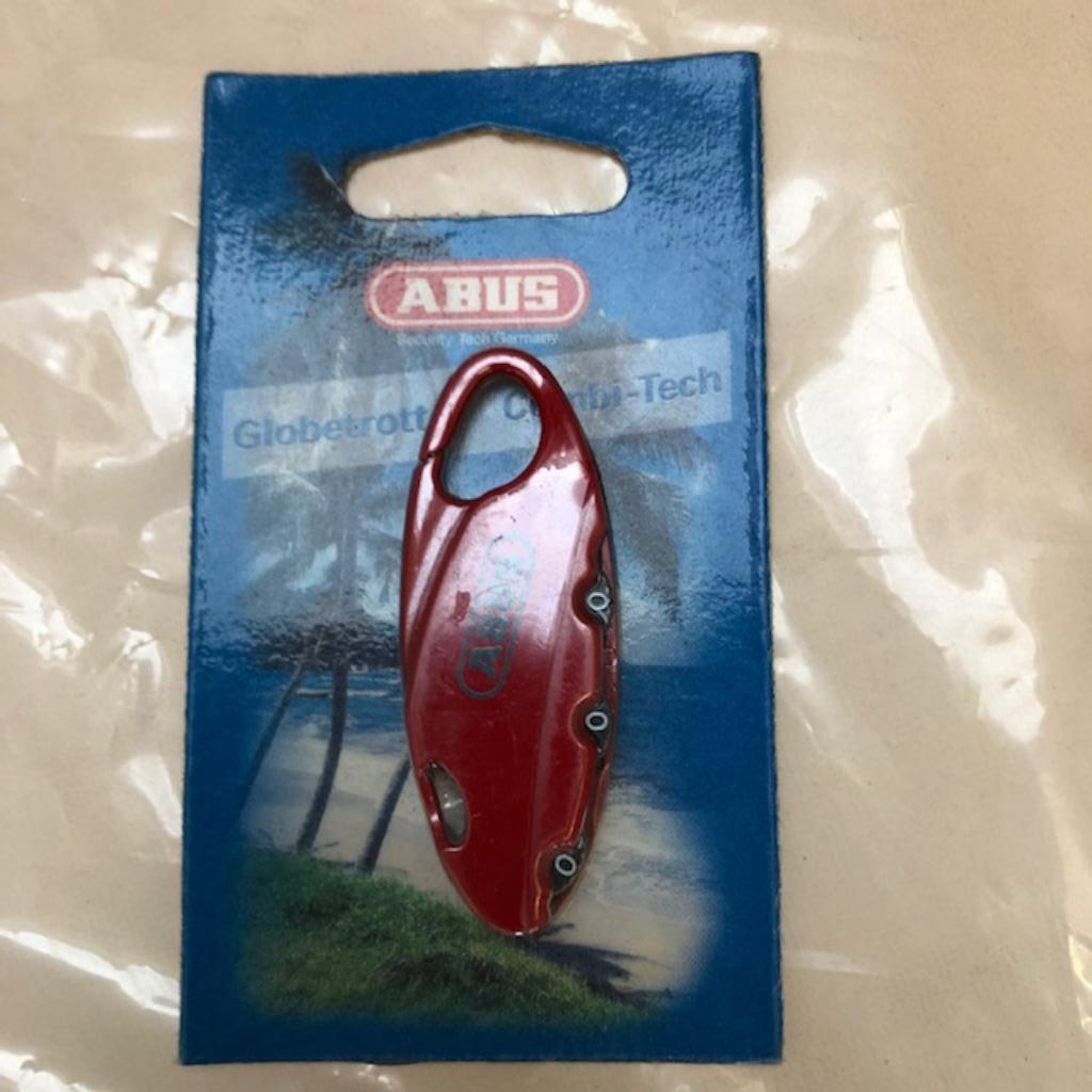 slot "ABUS",kleur:rood = NIEUW !, Enlèvement ou Envoi, Neuf, Fer, Clé